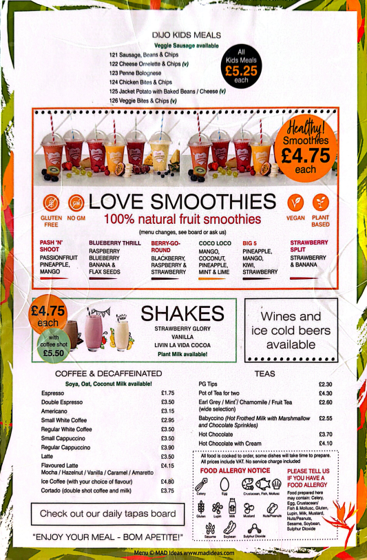 DIJO menu page 2